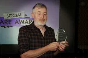 Paul Mercer with his Mental Health Service – Social Care Worker Award