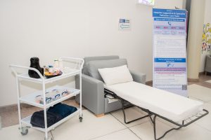 Image of kindness trolley and sleeper chair