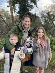 Female carer with her two grandchildren at Family Day at Ulster Folk Museum