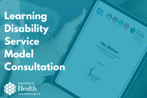 Graphic depicting Learning Disability Service Model Consultation
