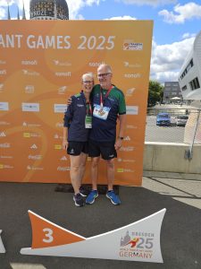 Gillian and Richard Lyons at the World Transplant Games